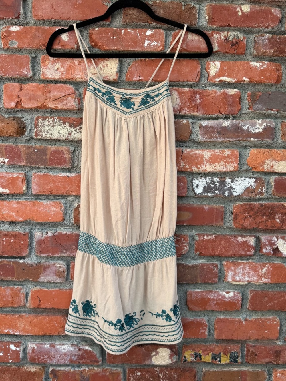 Vintage Hazel Embroidered Rayon Dress | Festival Fairy | Small